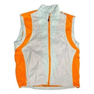 SUNICE Weather Running Active Zipper Front Vest Grey/Orange Size Large